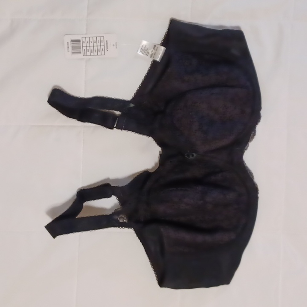 Goddess Michelle stretch lace banded bras style GD5000BLK. 46DDD.